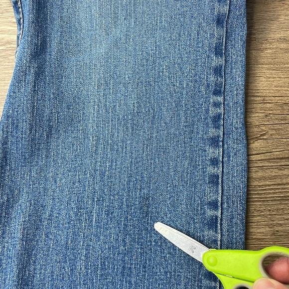 Aura Light Blue Straight Leg Women's Jeans - Picture 10 of 15